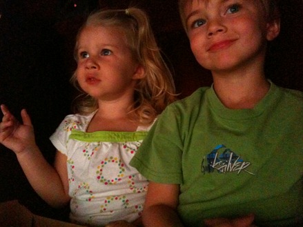 4 yr toy story watching movie