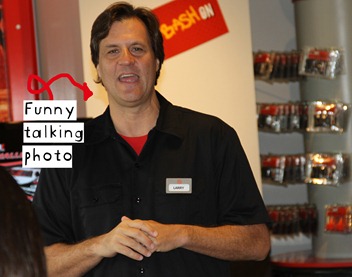 larry talking