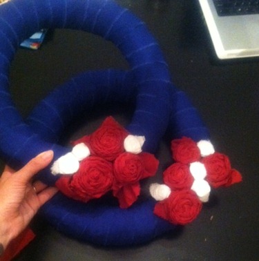 4th of July wreath tutorial