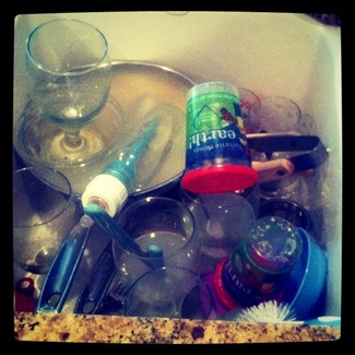 dirty dishes