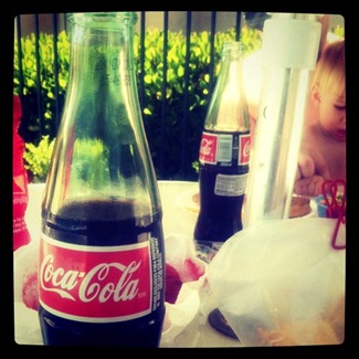 coke in glass bottles