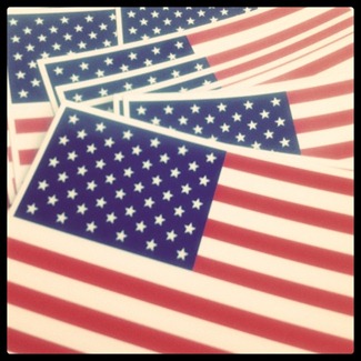 American flag magnets