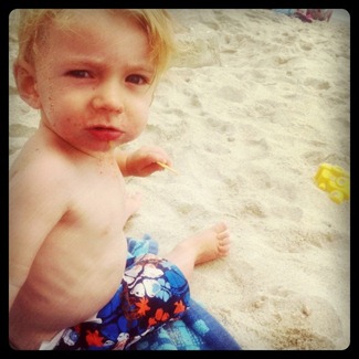 eating sand