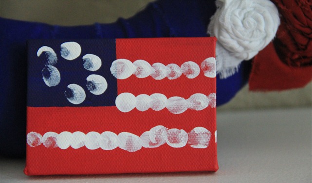 fingerprint flag canvas