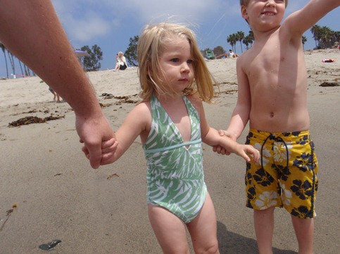 kids at the beach