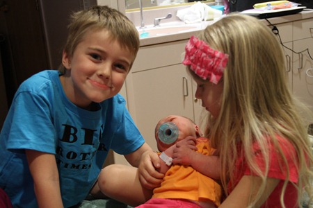 meeting the new baby