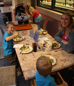 Dinner at Souplantation