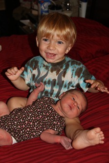 meeting the new baby