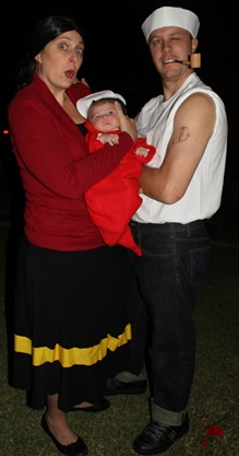 Popeye and Olive Oil costumes