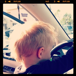 baby faux hawk