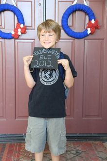 first day of kindergarten