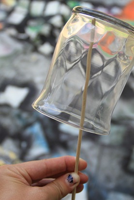 skewer spray painting technique
