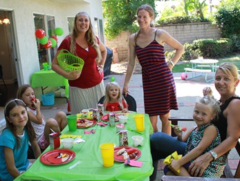 Angry Bird Birthday Party table setting