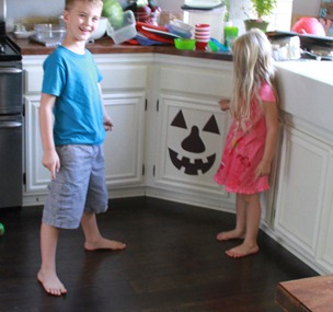 cabinet jack-o-lantern