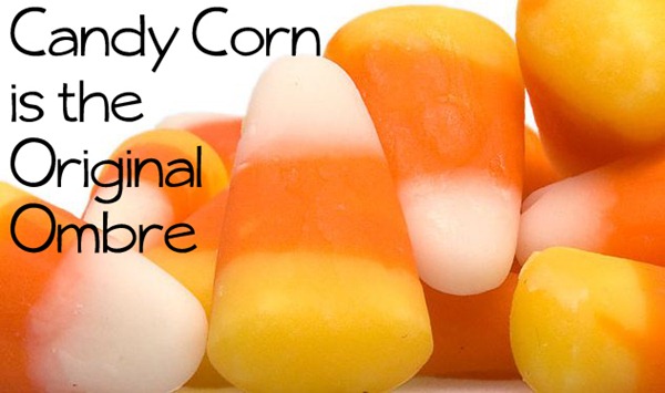 candy corn ombre