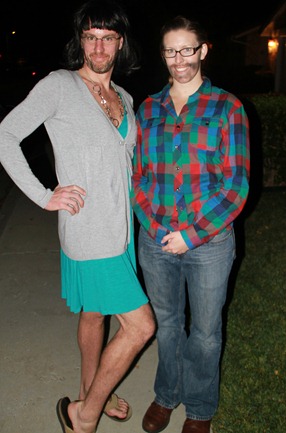 DIY cross dressing couples costumes