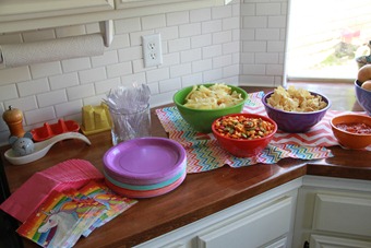 rainbow fruit bowls