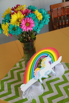 Rainbow birthday decor