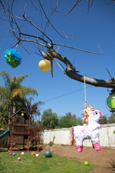 Rainbow birthday lanterns