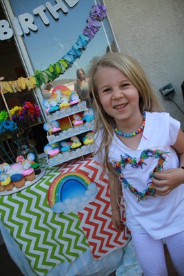 Rainbow unicorn girl
